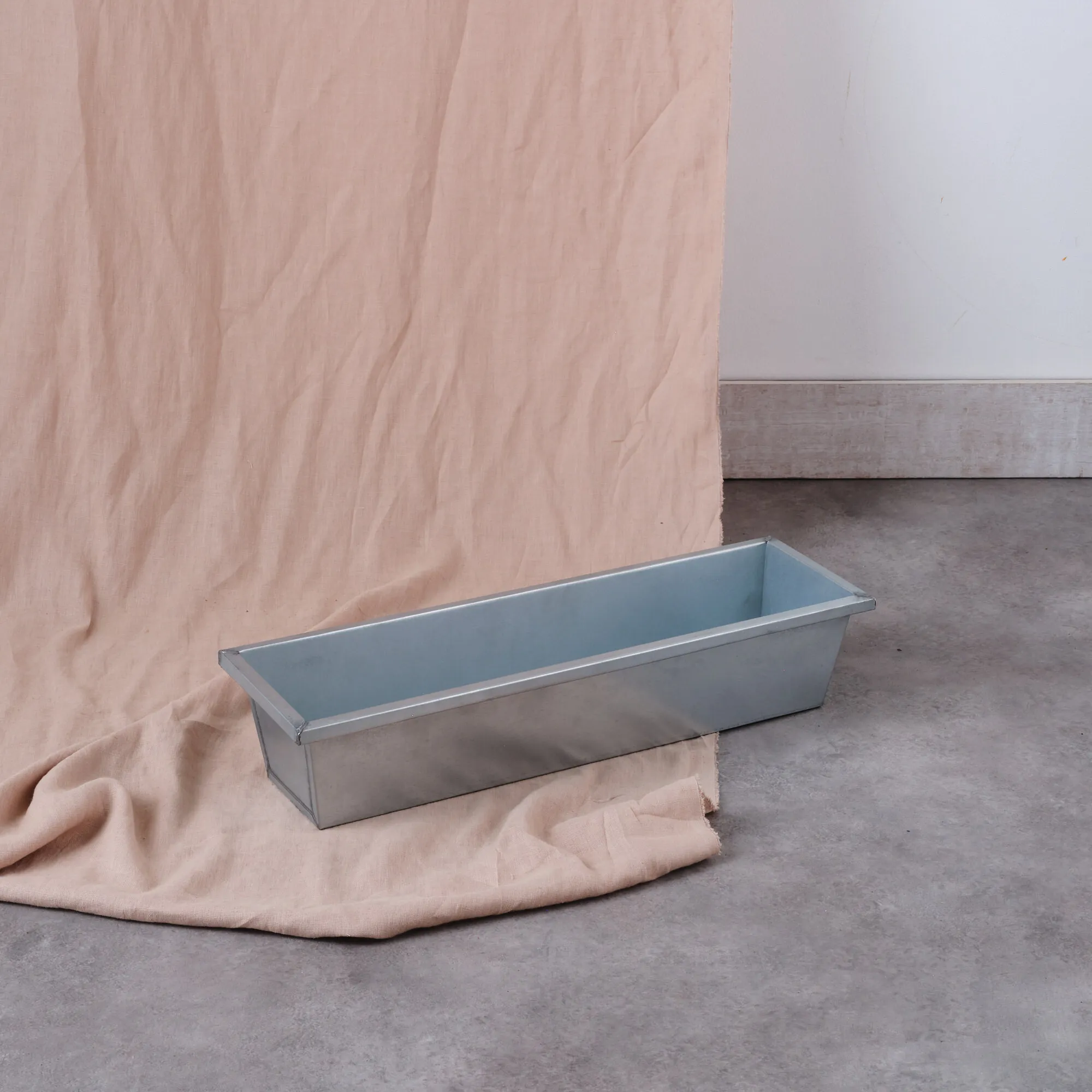 Large silver trough