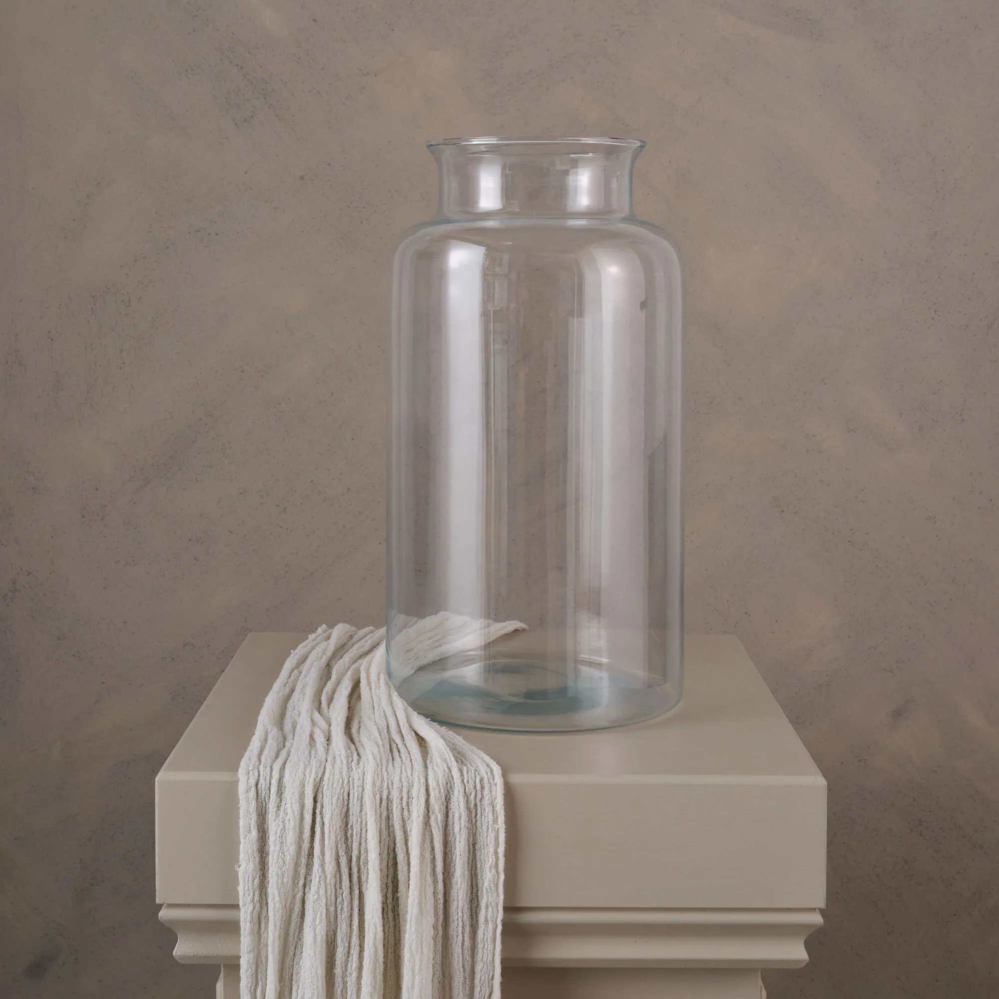 Large glass vase