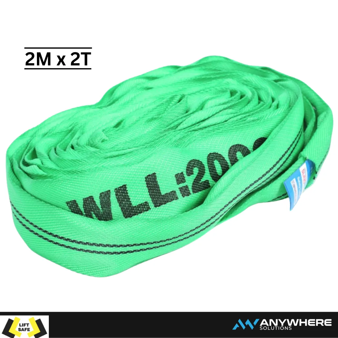 LIFT SAFE - Round Sling 2M - 2 Tonne Capacity