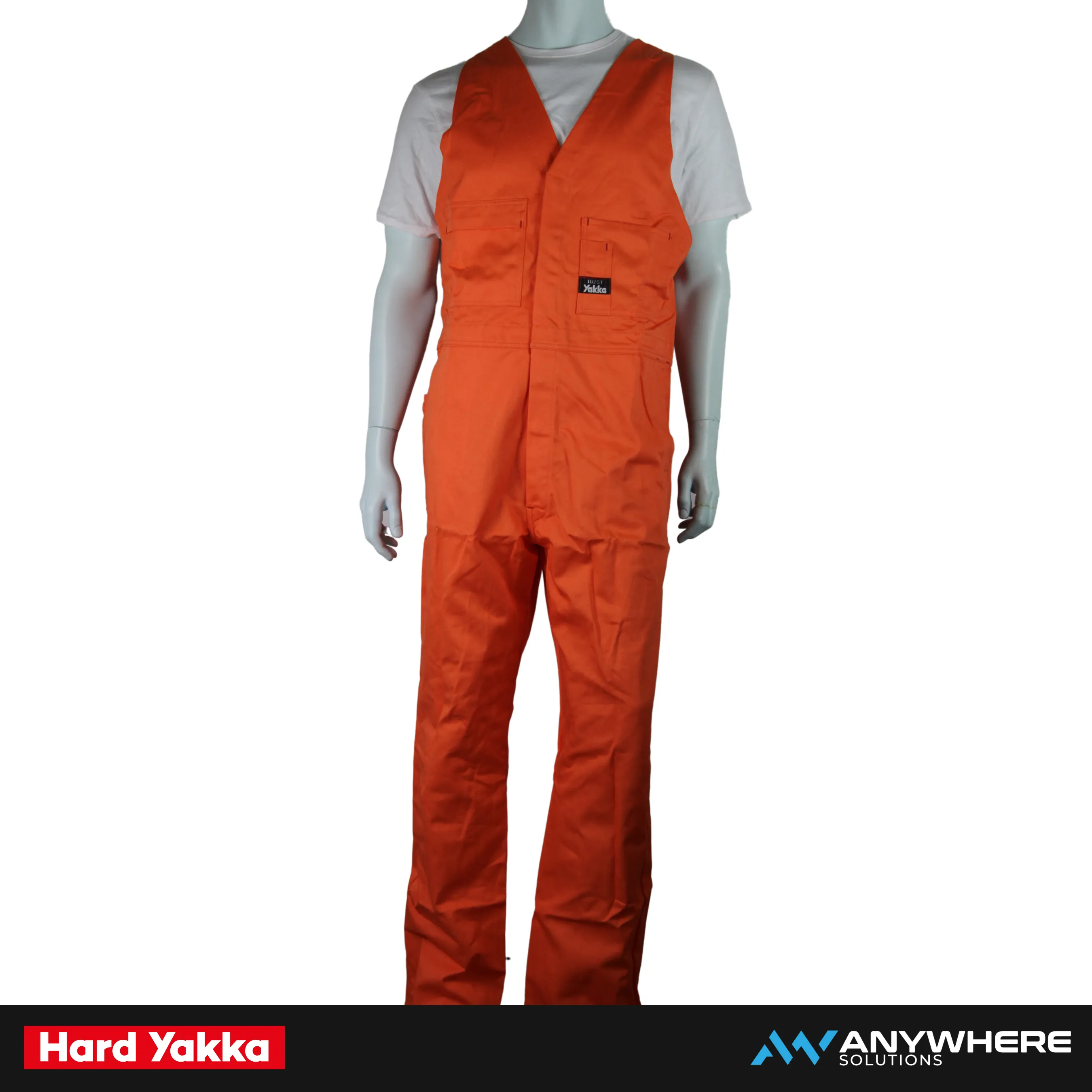 Hard Yakka - Vest Overalls (Orange)