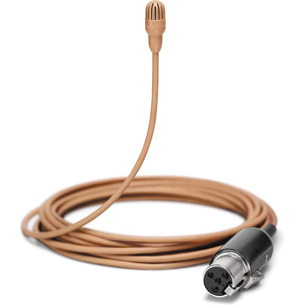 Shure TwinPlex Omnidirectional Lavalier Microphone, Cocoa