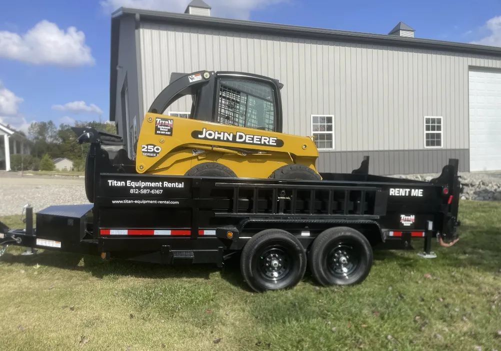 Skid Skid Steer Dump Trailer Package Titan Equipment Rental skid-skid-steer-dump-trailer-package-titan-equipment-rental
