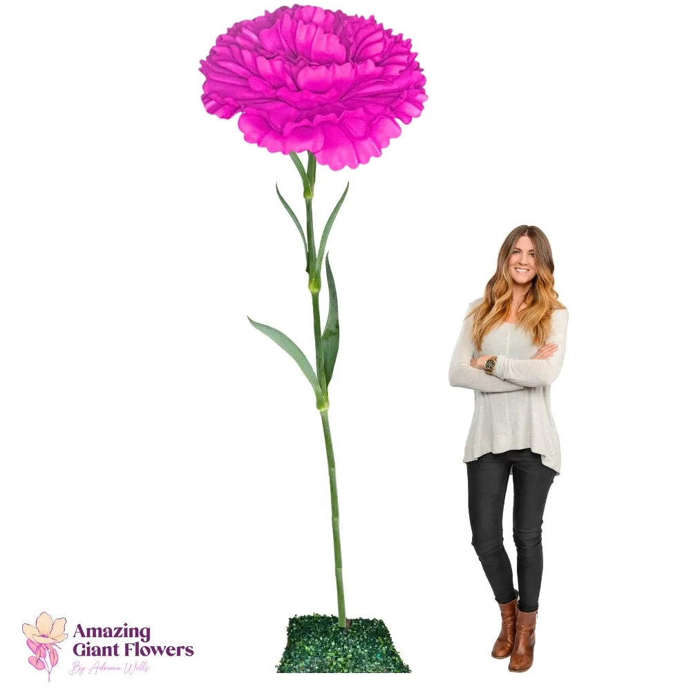 Festive Event Decor Magenta Carnation Dianthus Giant Flower Rental