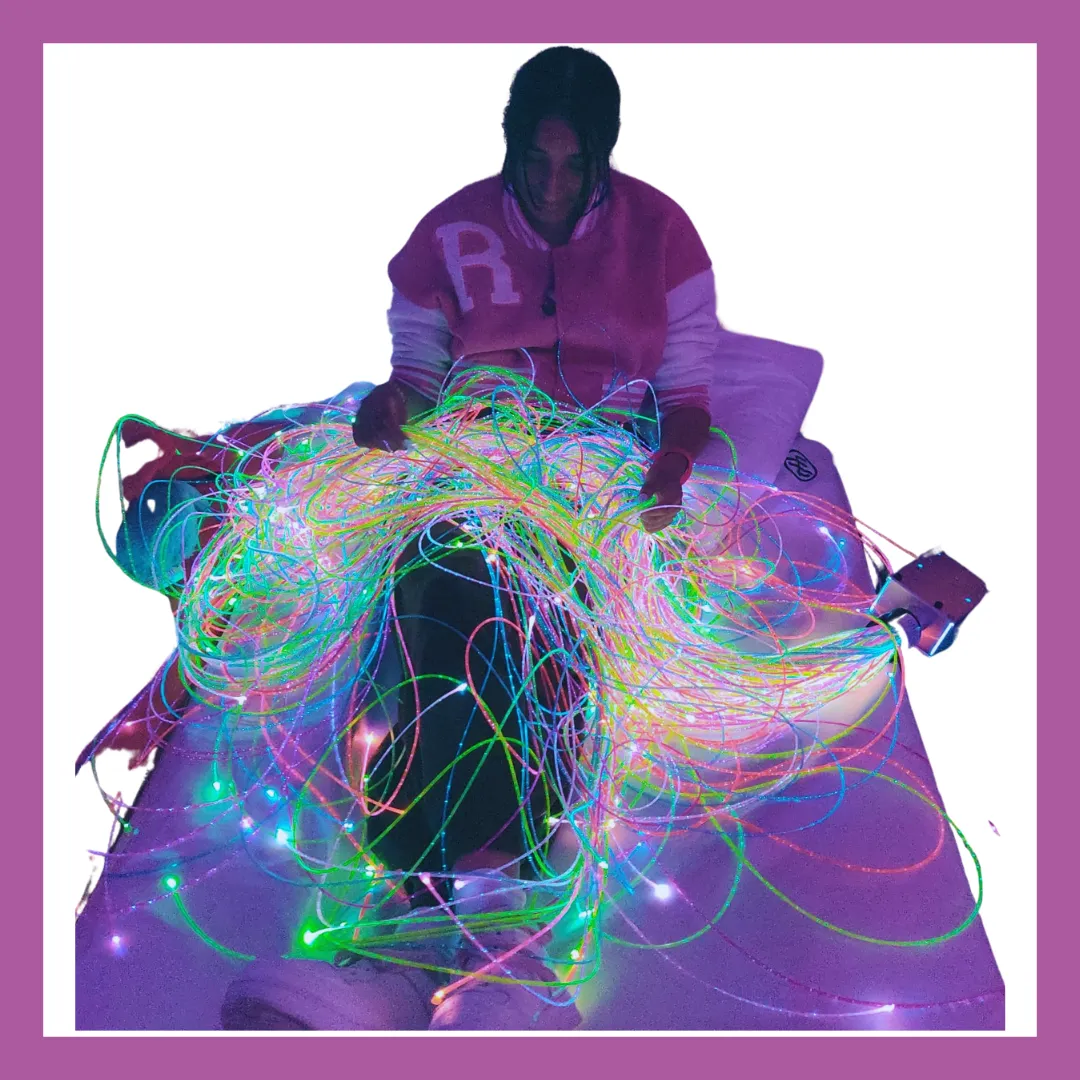 GYM 142 Vibrating Mat with Long Fibre Optic Tails