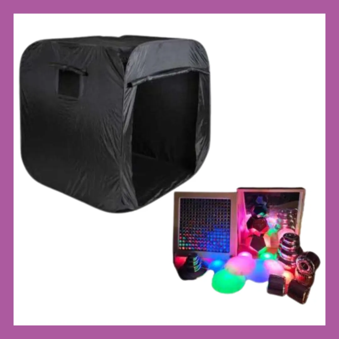 GYM 42 Wheelchair Accessible Dark Sensory Tent + Accessories