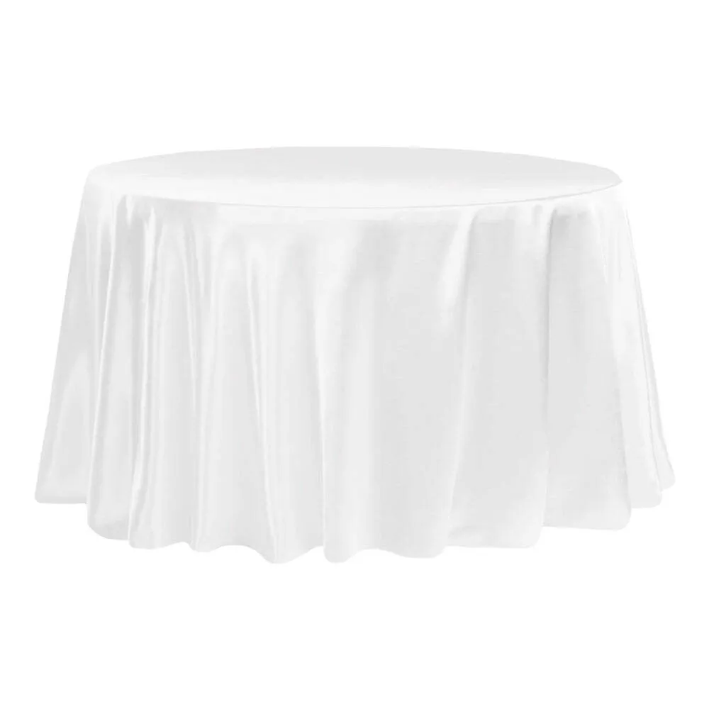 Satin 120" Round Tablecloth 