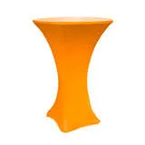 Spandex Cocktail Table Cover 30" Round - Orange