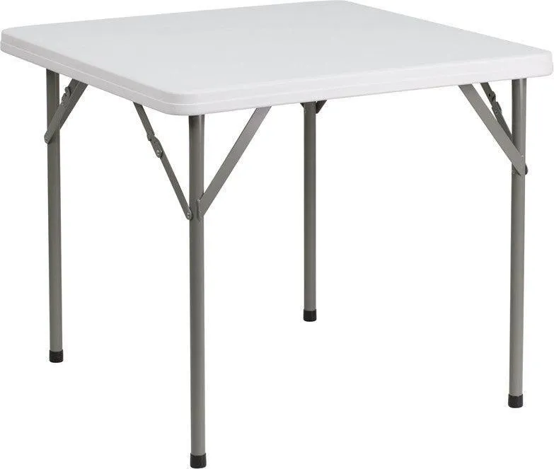 Square Table White Plastic - 34"x34" 