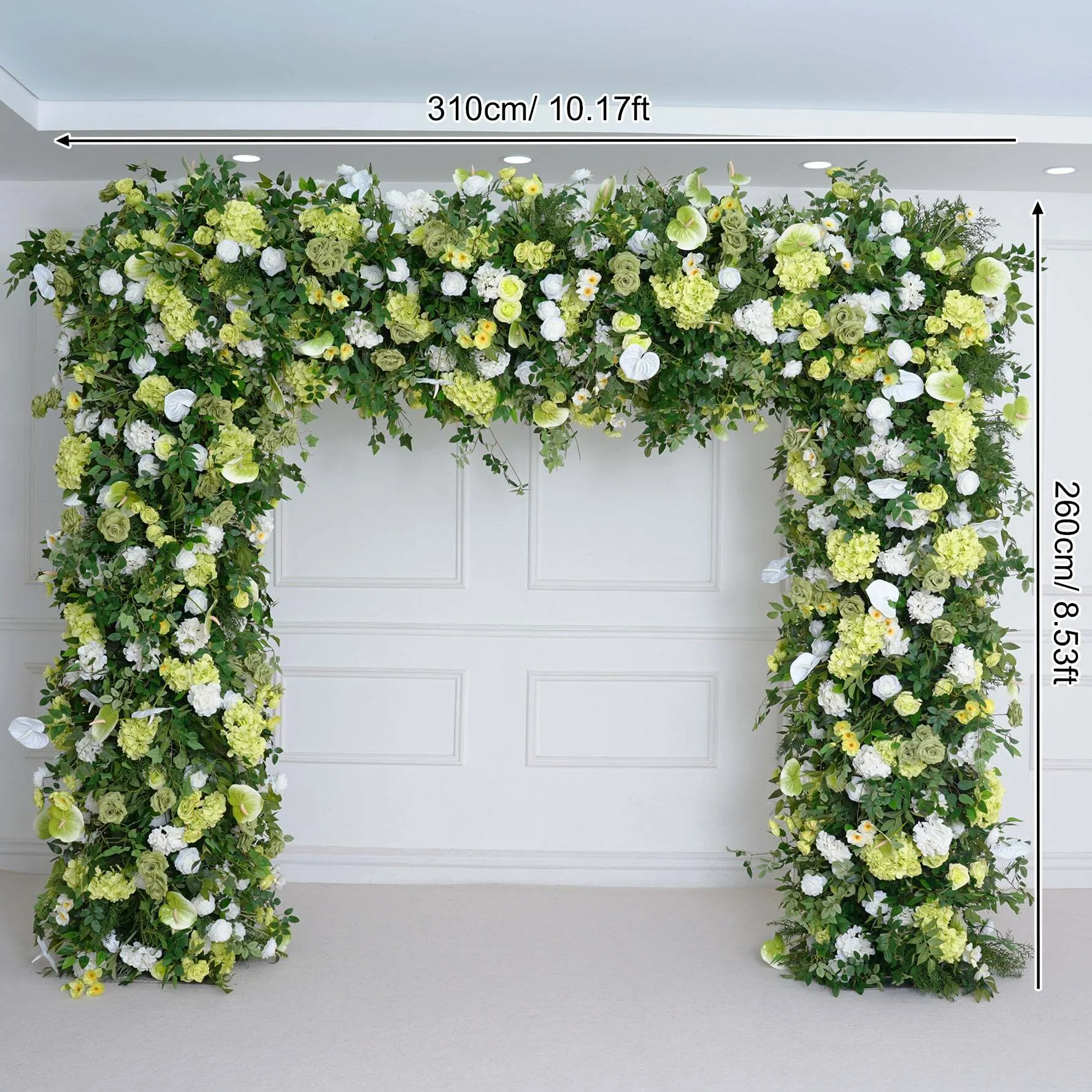 Flower Backdrop Green