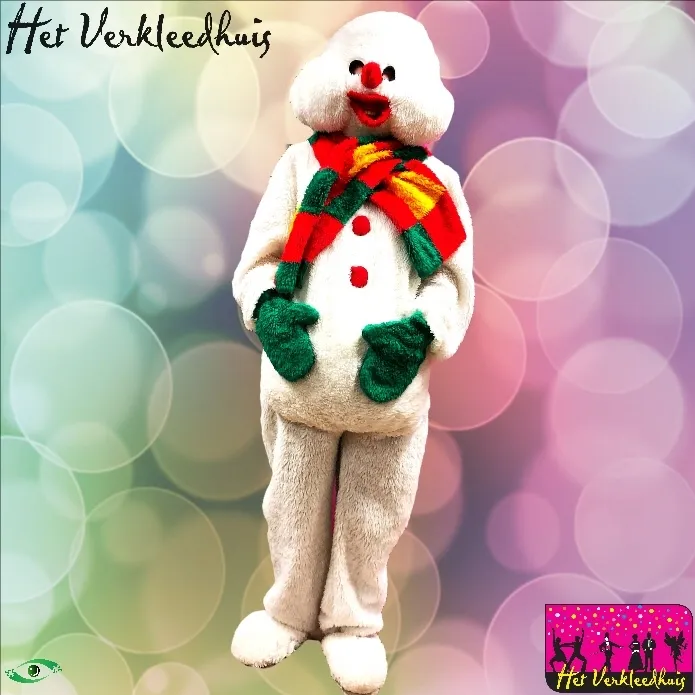 Sneeuwpop mascotte kostuum huren