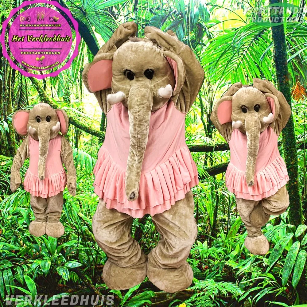 Olifant mascotte kostuum ballerina huren