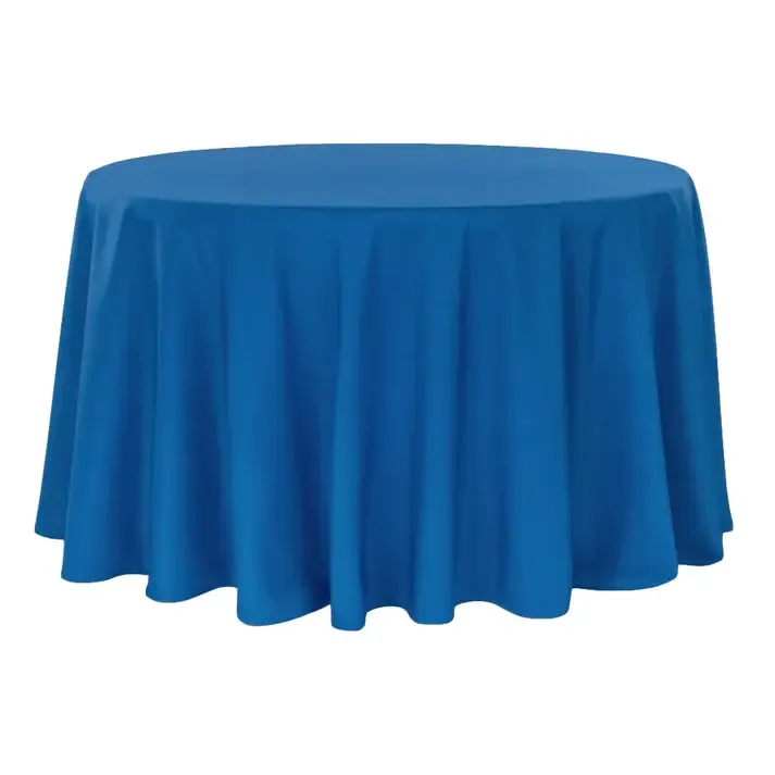 Royal Blue 108" premium polyester round Table linen