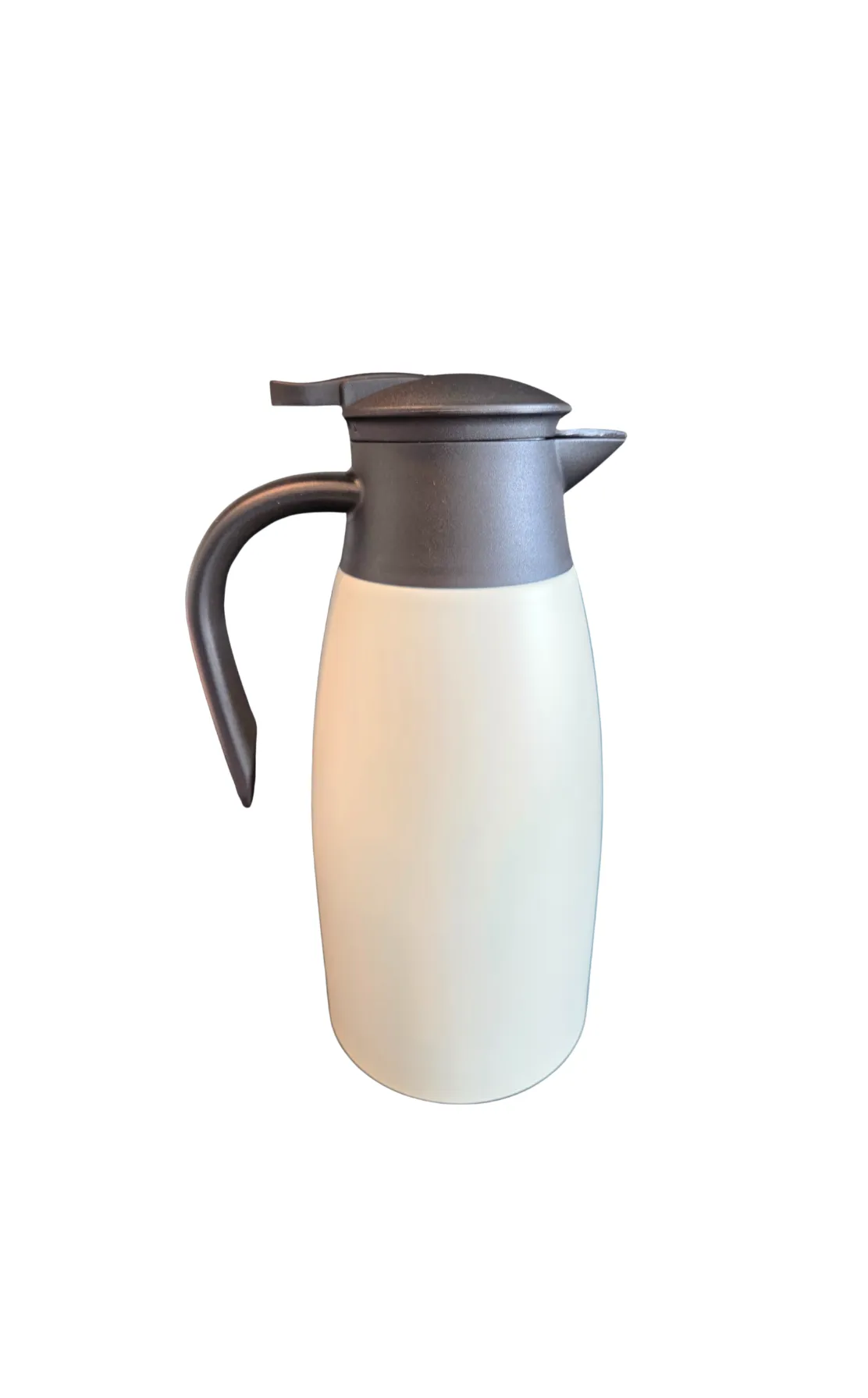 White 70 Oz Stainless Steel Coffee Carafe, Keeps Hot Beverages for 12 Hours, Double Walled Vacuum Insulated Carafe (White)