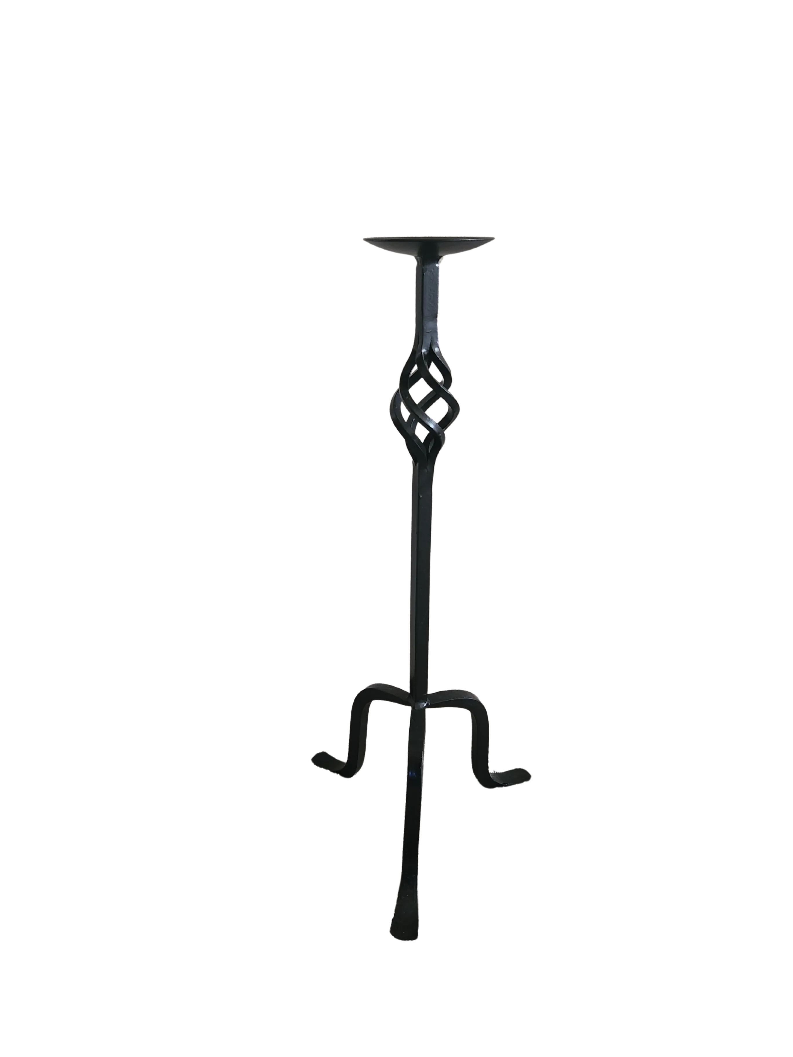 Black Iron Candle Stand 25" tall