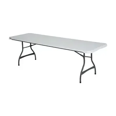 8' x 30" Speckle White Rectangle Banquet Table 96"