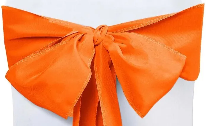 Orange Polyester Sash 6" x 108"