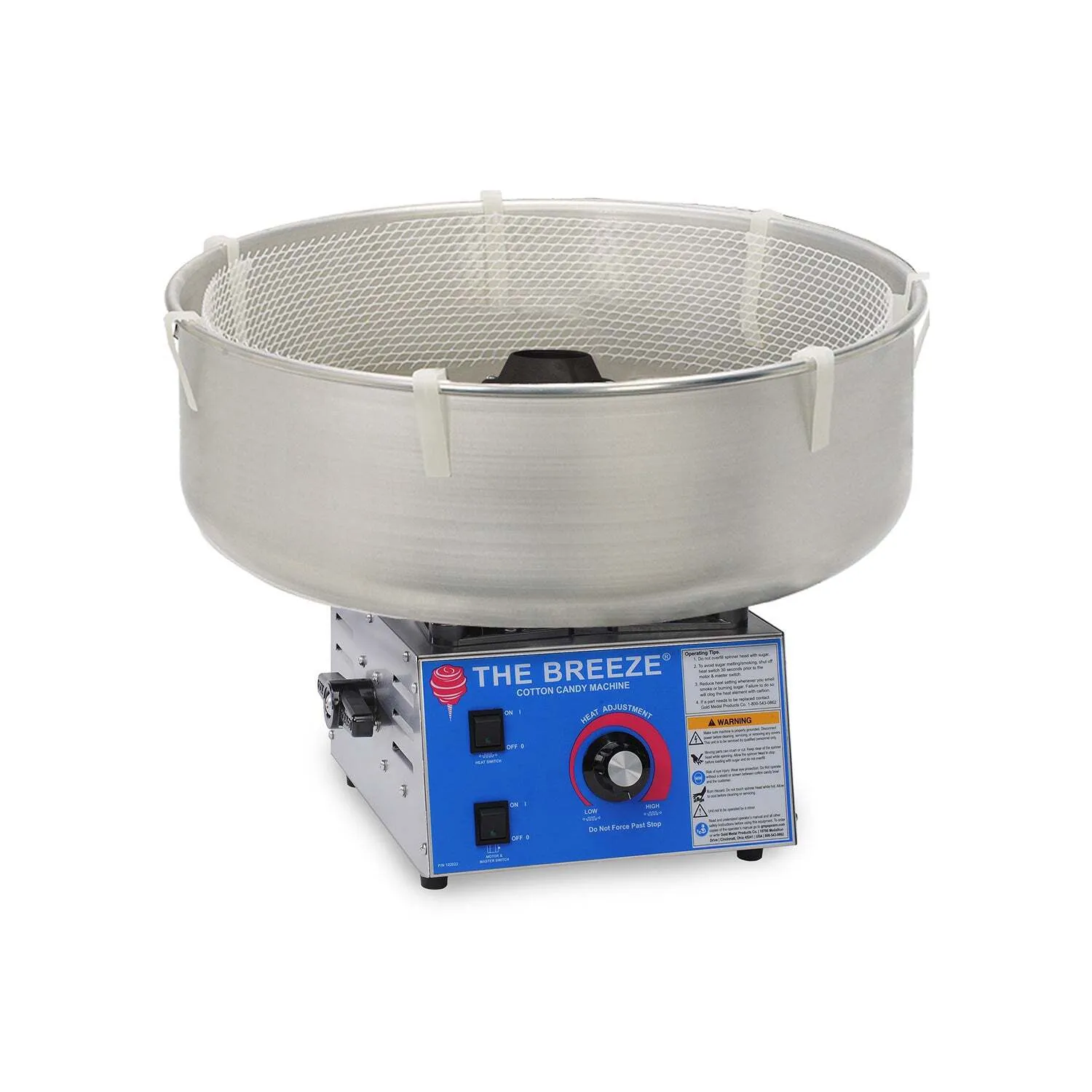 Commercial Grade Cotton Candy Machine (Gold Medal Breeze 3030) with 26" Bowl