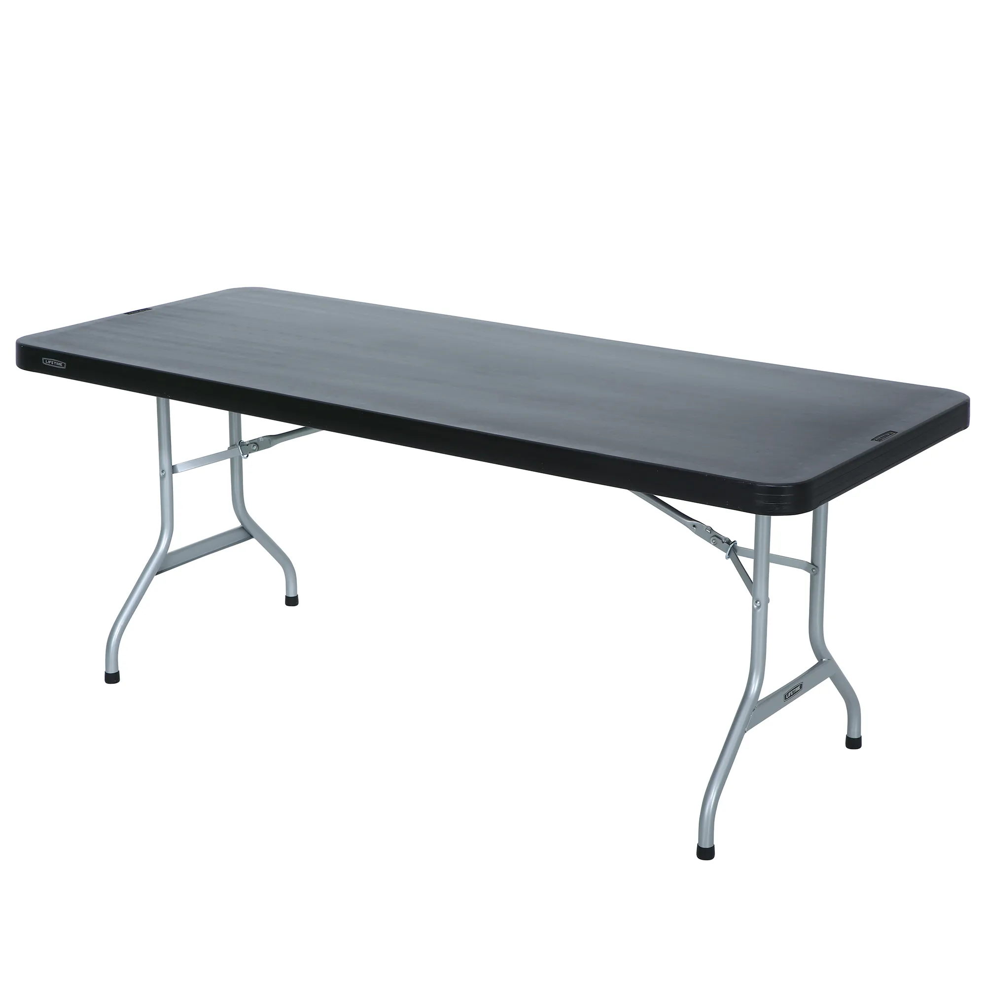 6' x 30" Rectangle Folding Table-Black