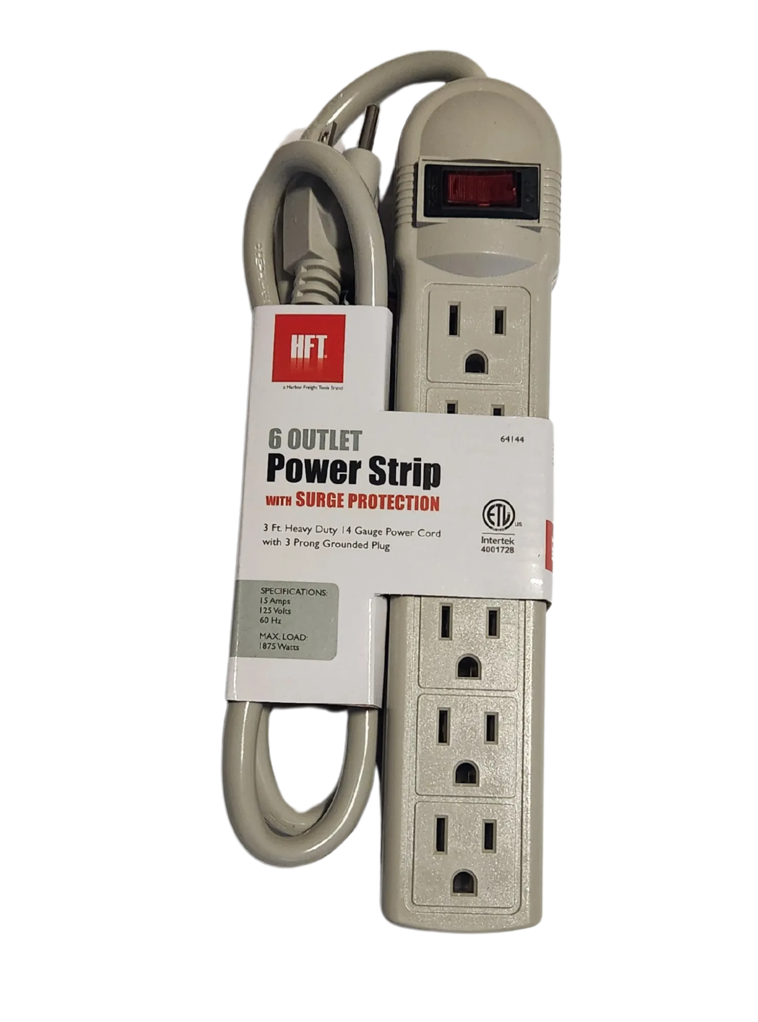 6 outlet Power Strip with Surge Protection