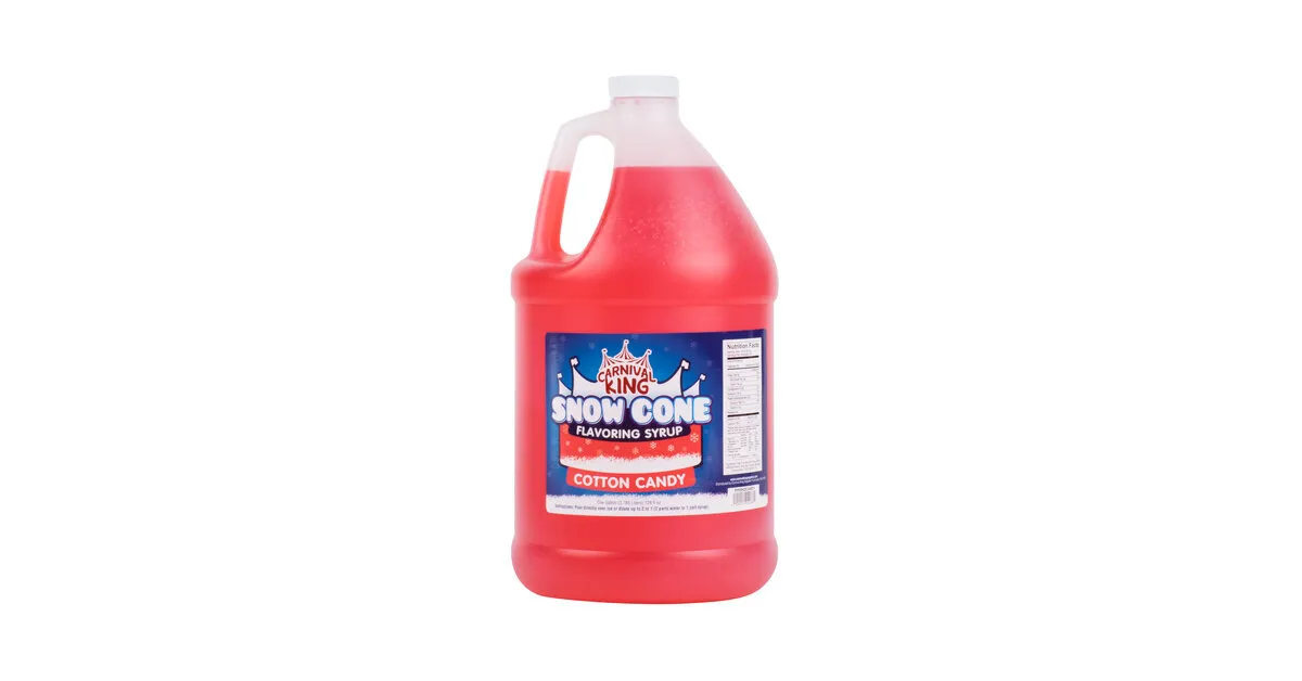 Carnival King Snow Cone Syrup Cherry 1 Gallon