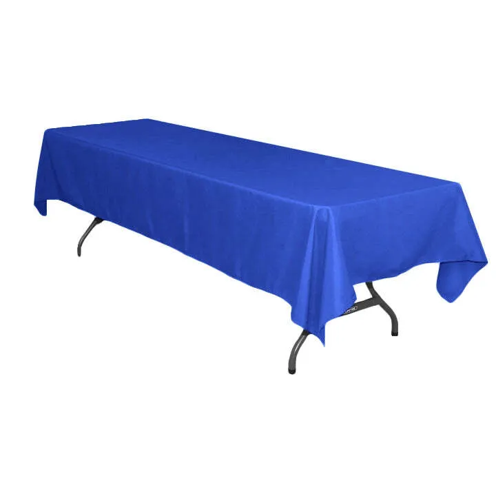 Royal Blue 60" x 102" Premium Polyester Rectangle Table Linen