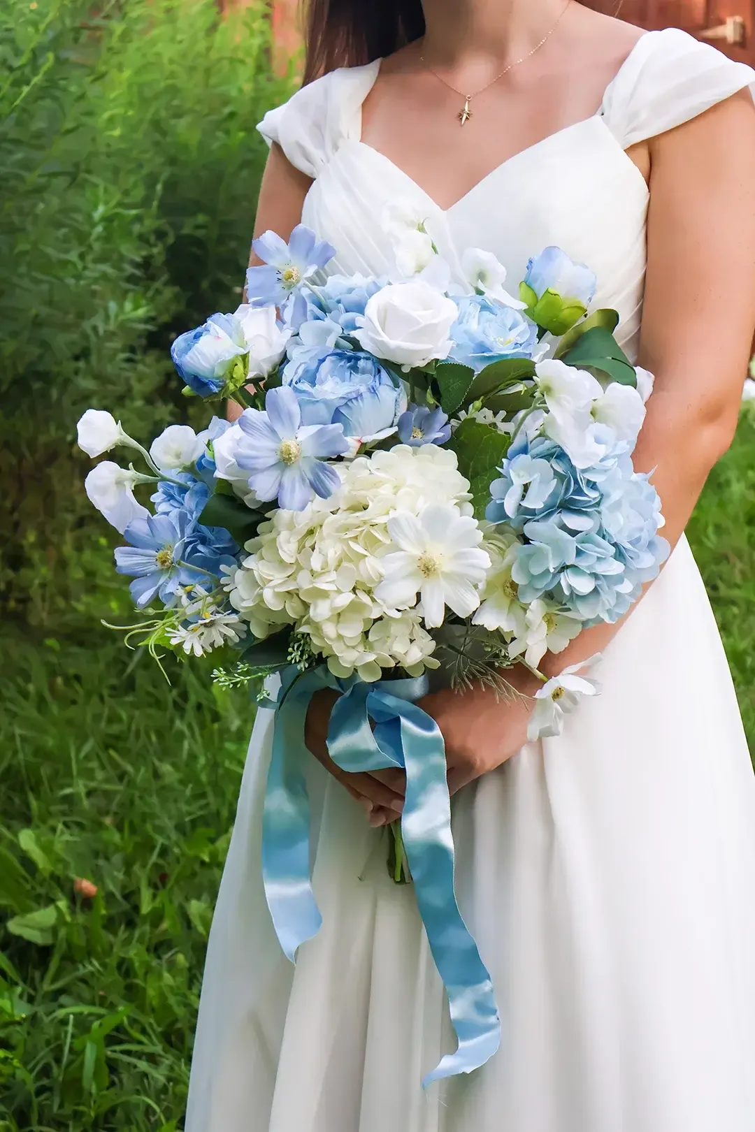Dusty Blue Garden - Bridal Bouquet