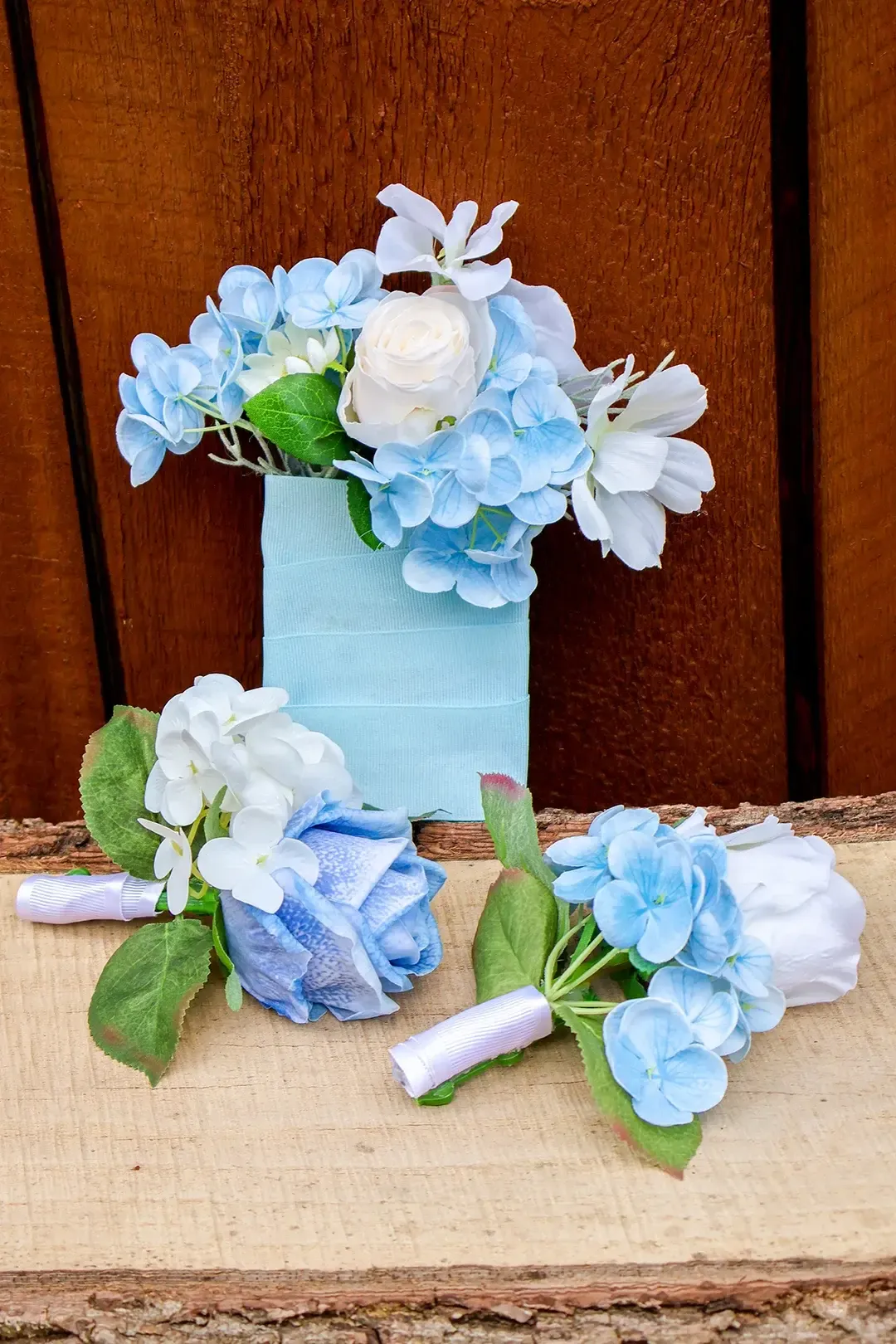 Dusty Blue Garden - Boutonniere