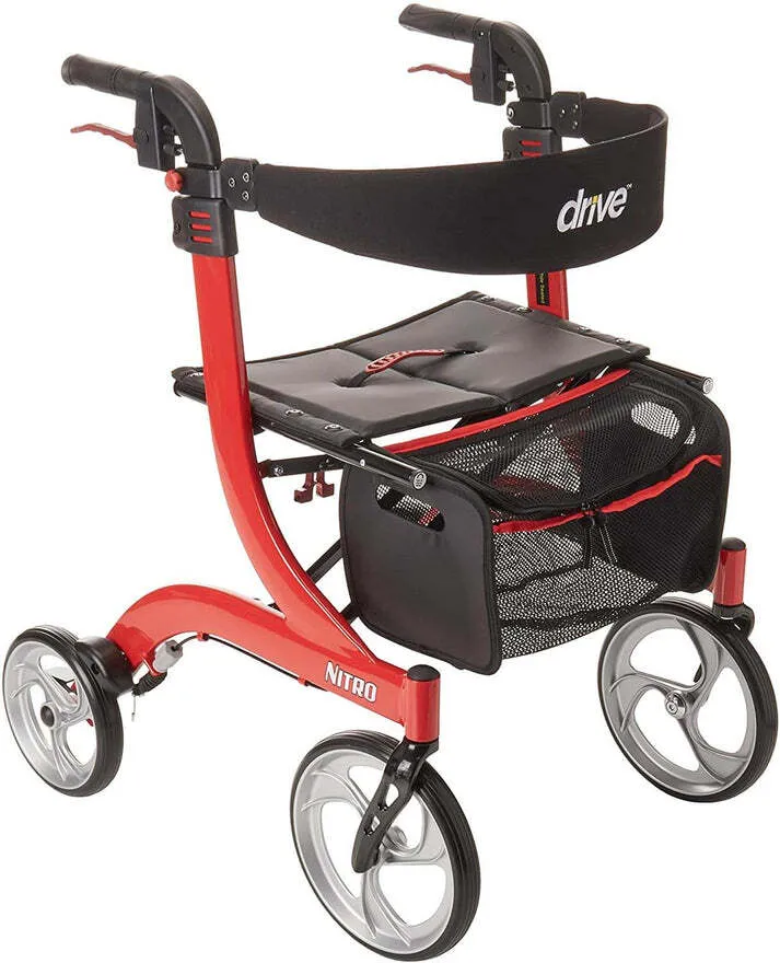 Nitro 4-Wheel Rollator Walker With Seat Reantal