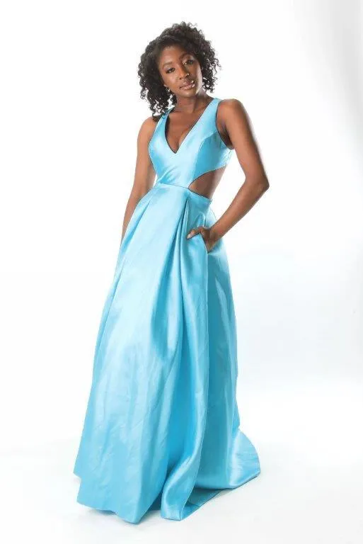 Waist and Back Cut-Out with Pockets 