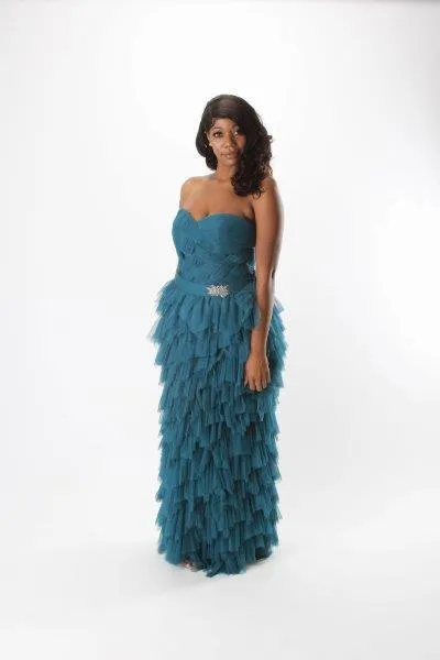 Strapless Layered Tulle