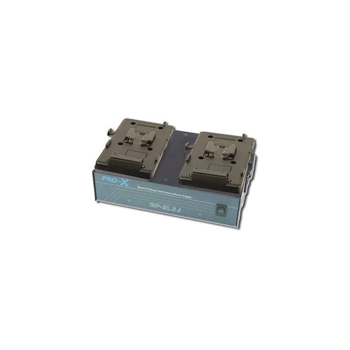 Battery V-Mount Charger - PRO-X GP-2LsJ Dual V-Mount Battery Charger