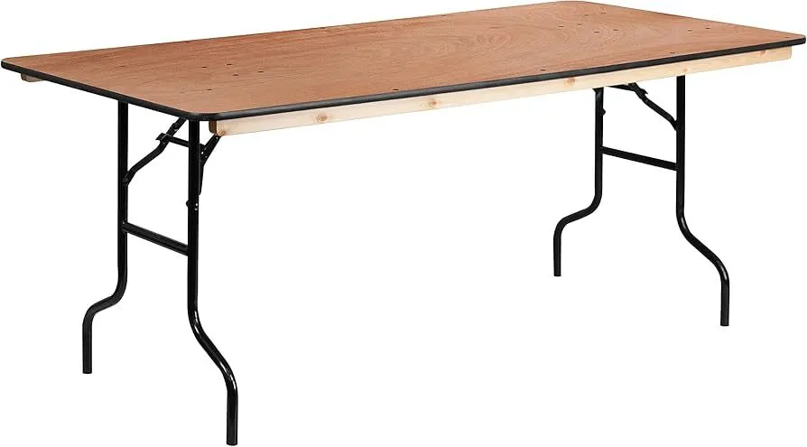 6' Wood Banquet Table