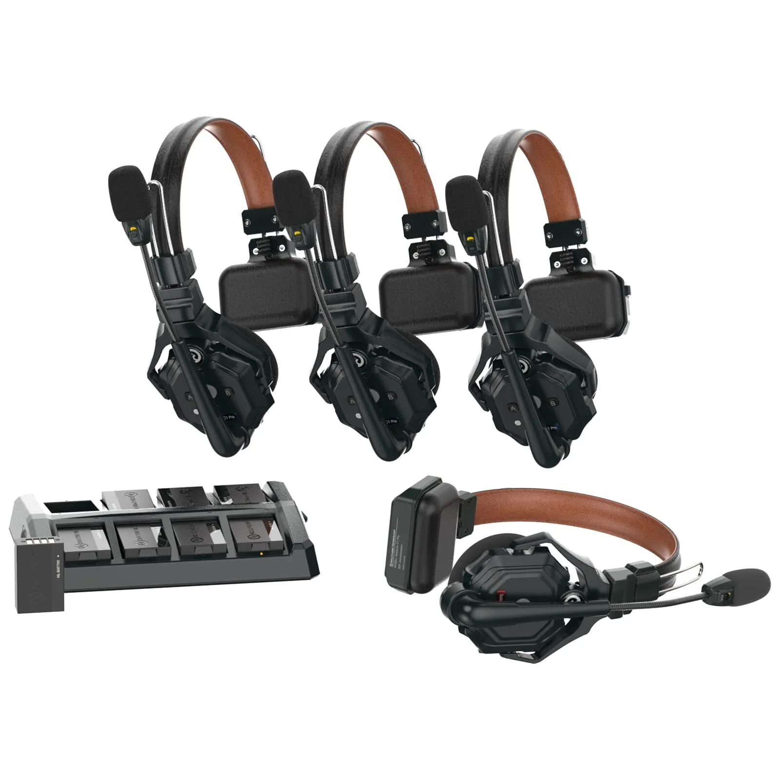 Hollyland Solidcom C1 Wireless Single-Ear Headset (Noise Cancellation) Set of 4