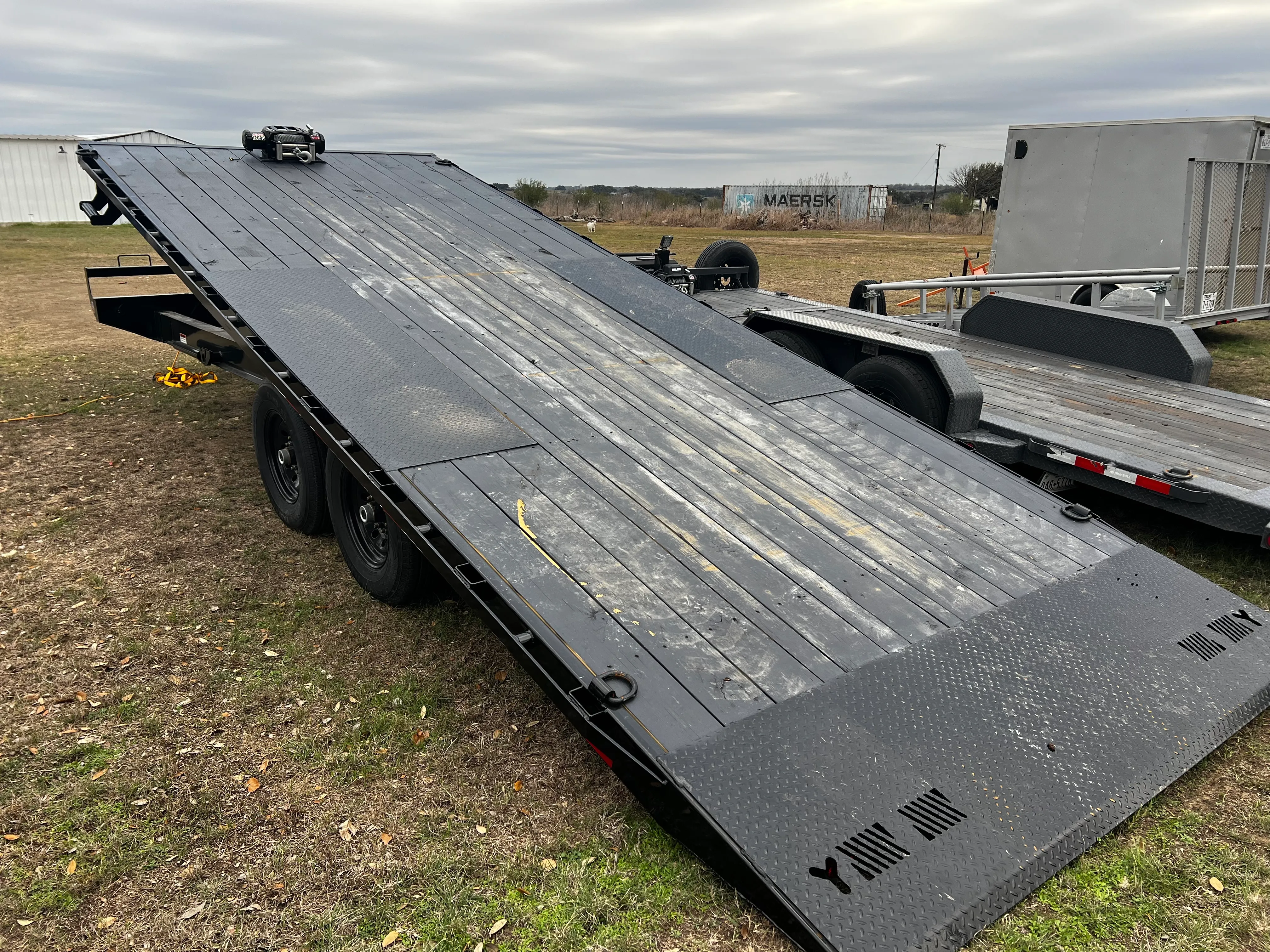 Tilt Deckover Trailer with winch