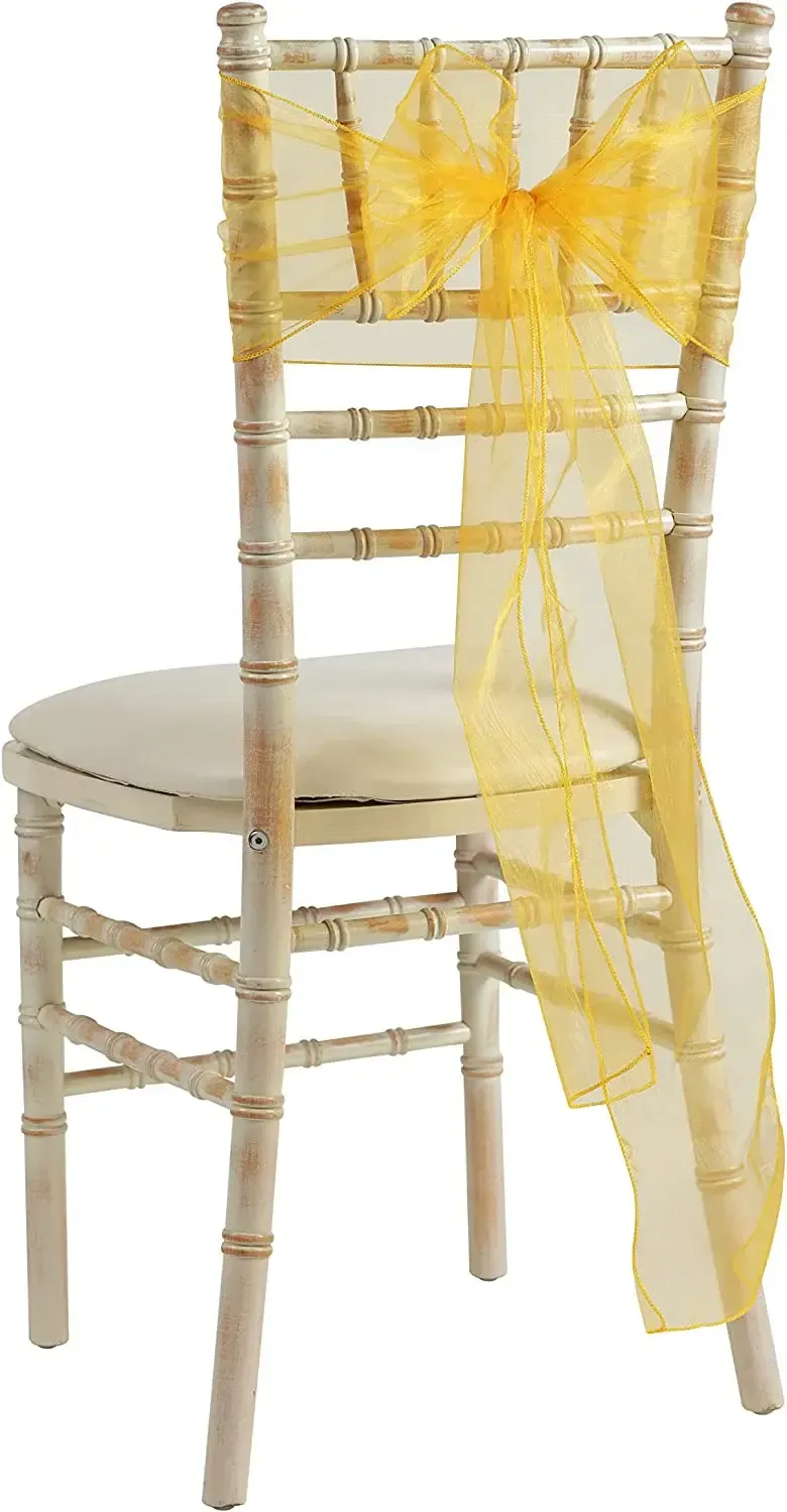 Organza Chair Sash - Orange