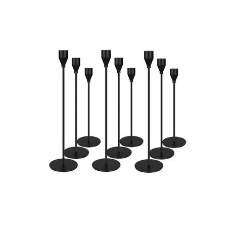 Chandelier Bougeoir Noir 