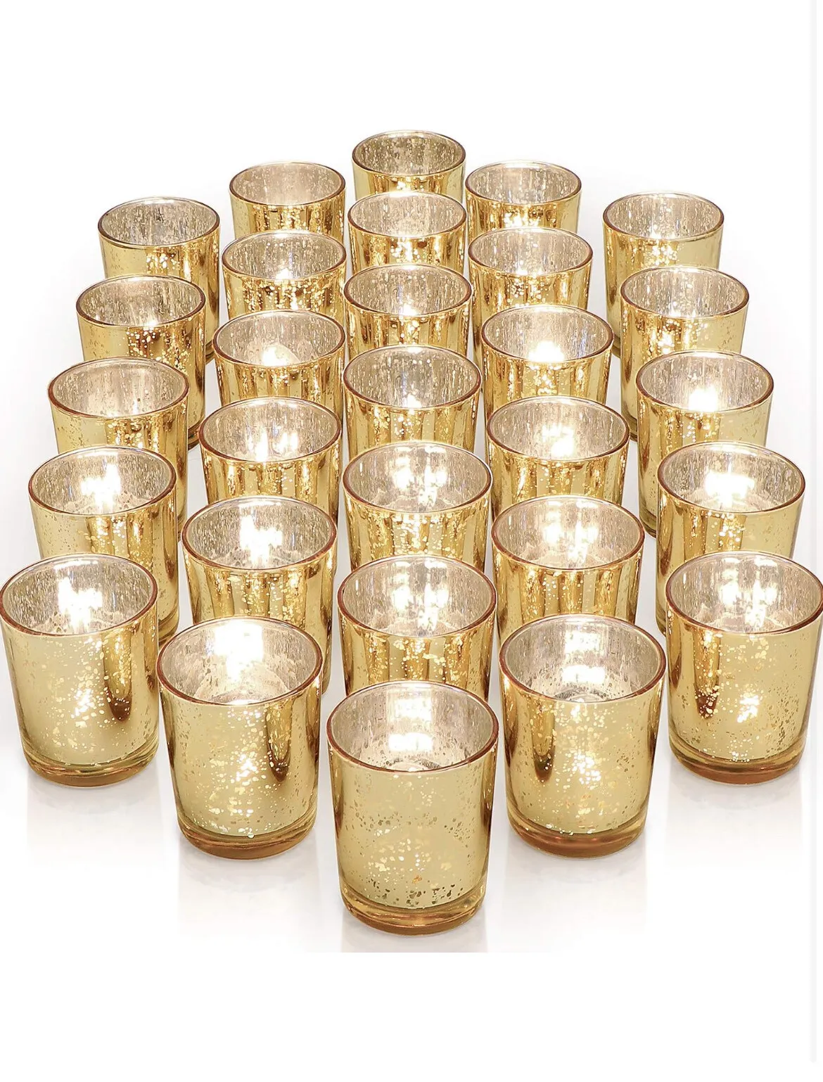 Gold Votive Candle Holders