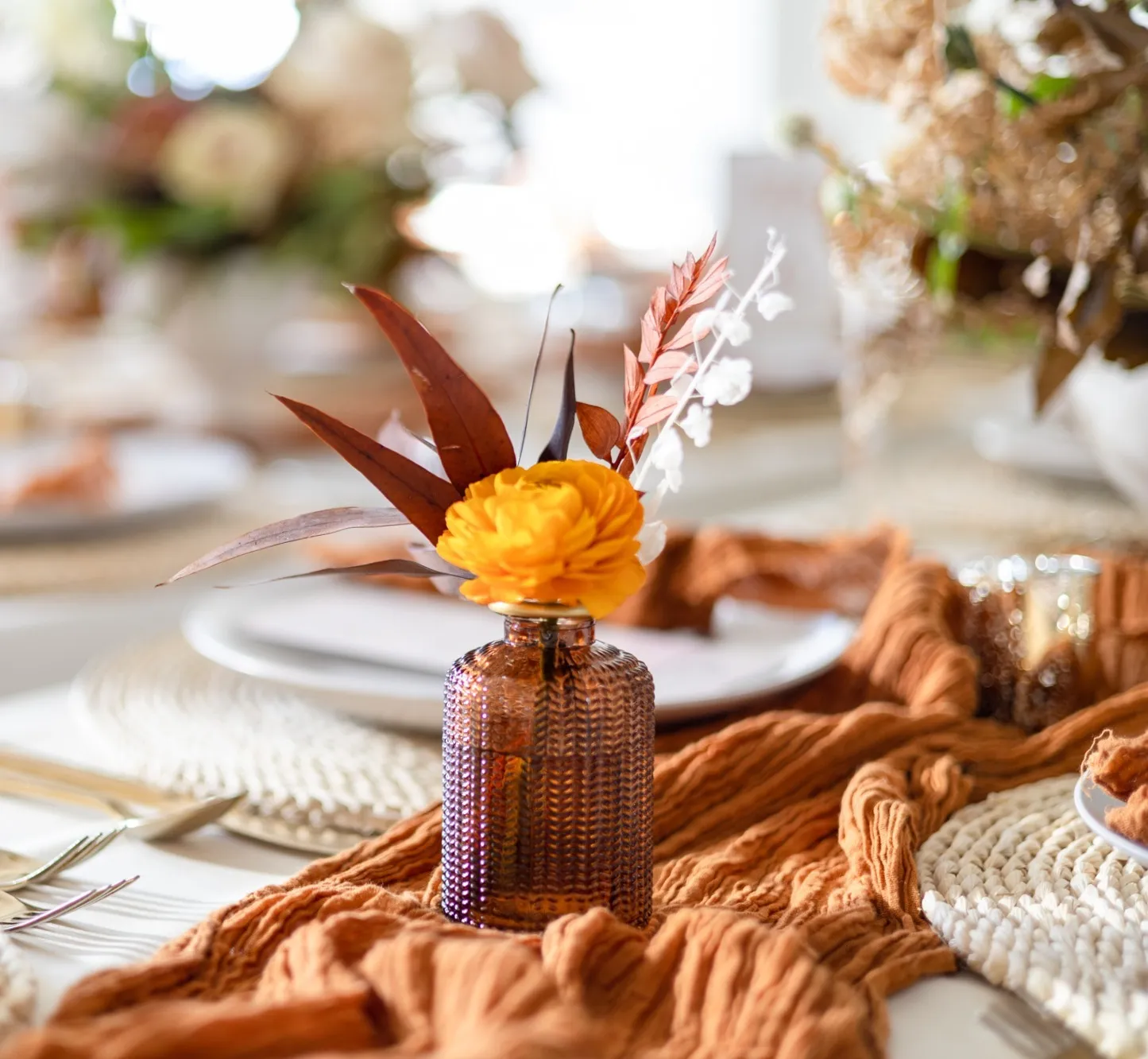 Brown Glass Vase