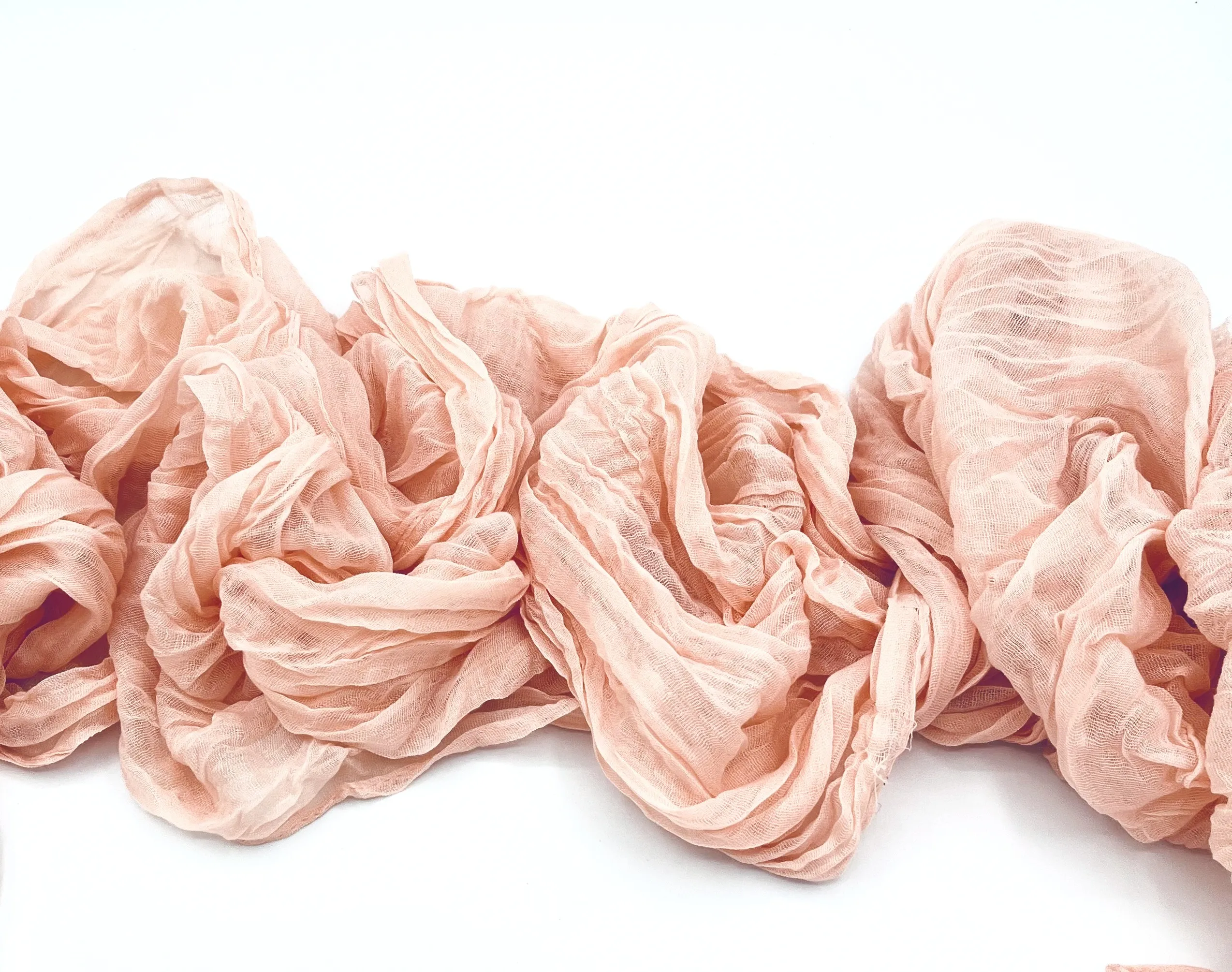 Blush Cheesecloth Runners-10 ft
