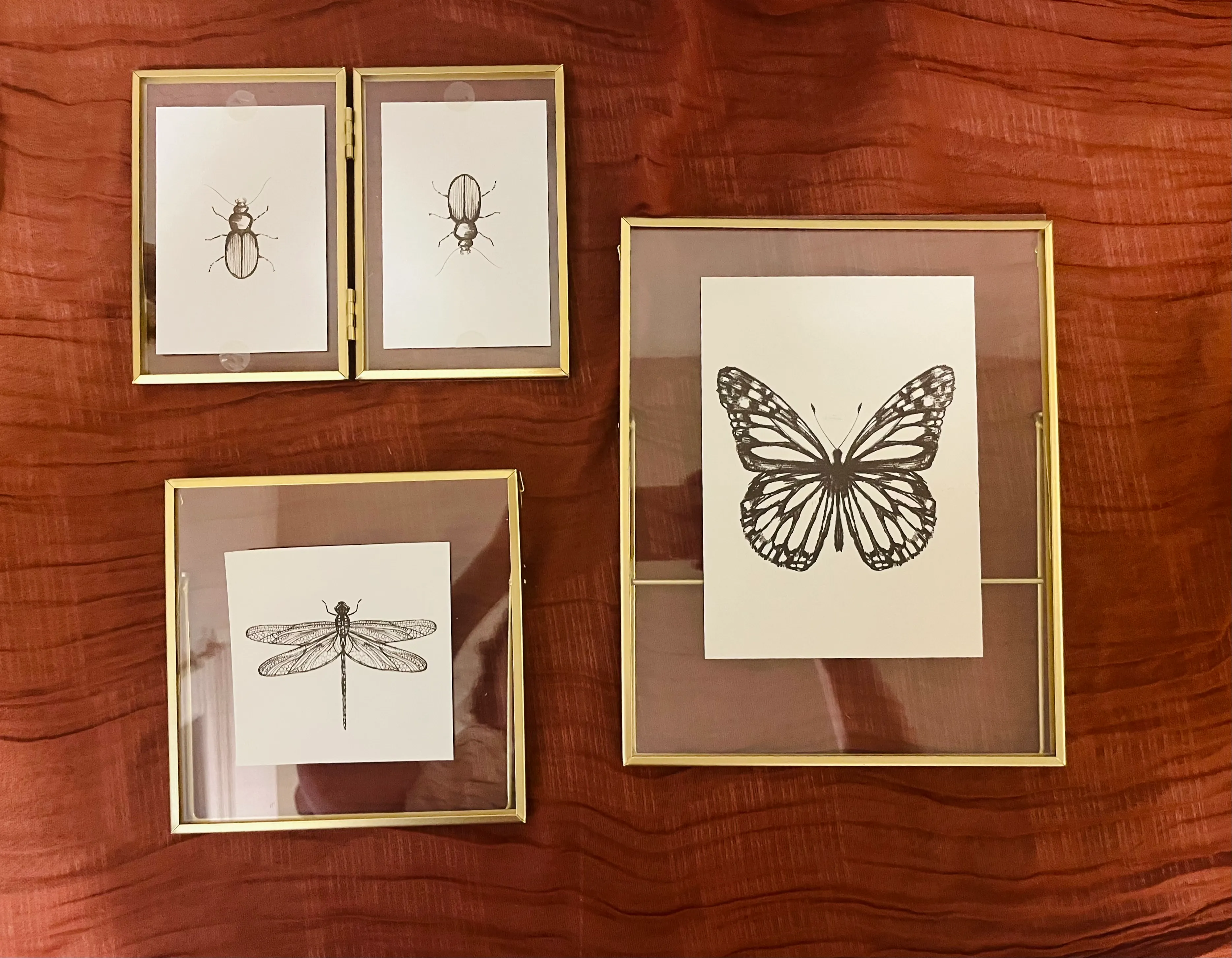 Gold Floating Frame