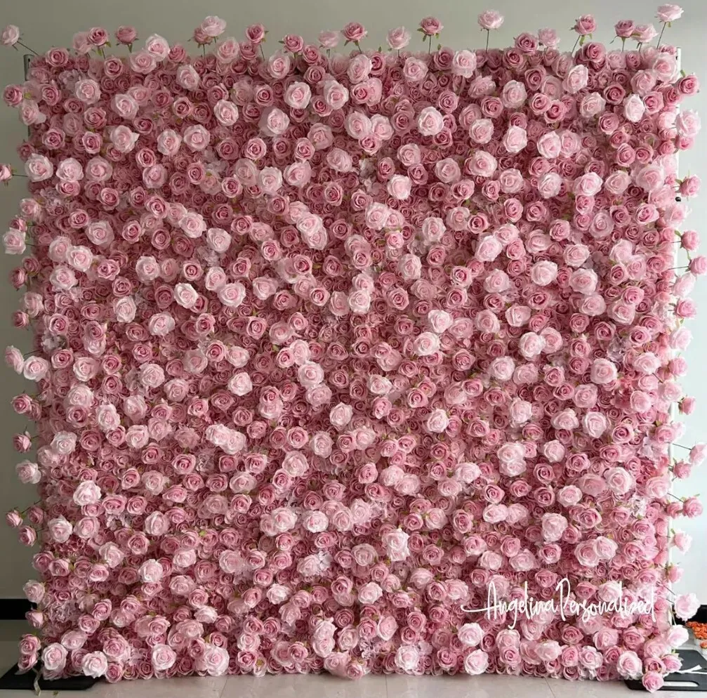 Pale Pink Flower Backdrop Rental