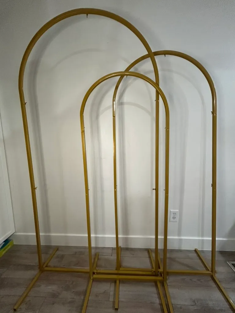3 Pack Gold Arch