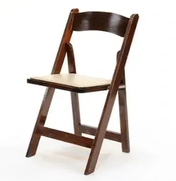 Brown folding Wood Chairs