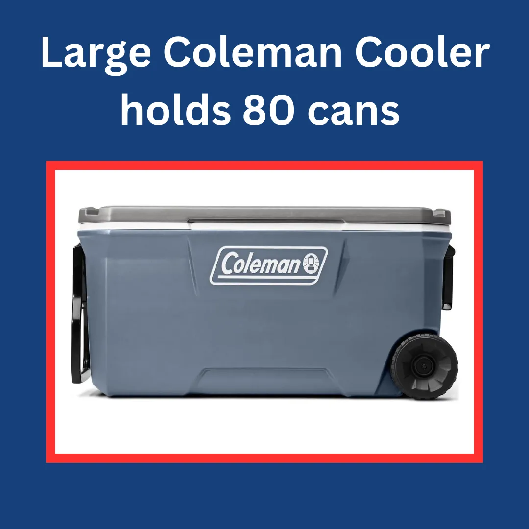 Large Coleman Rolling Cooler