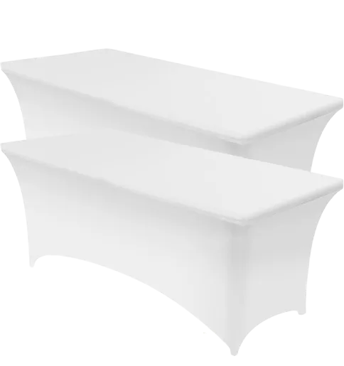 Tables Pliables avec Housses - Blanc ou Noir