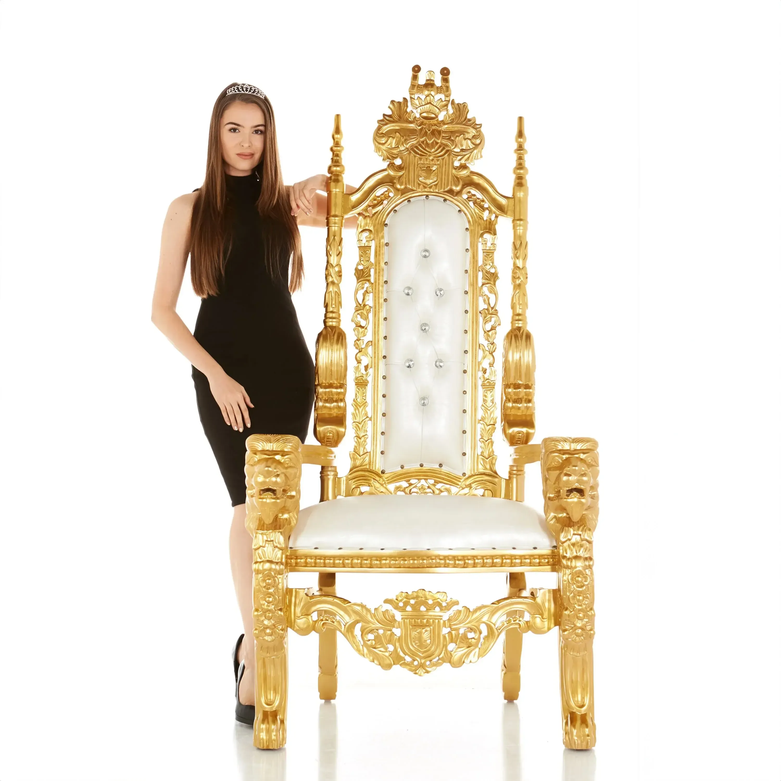 King David Lion Throne Chair