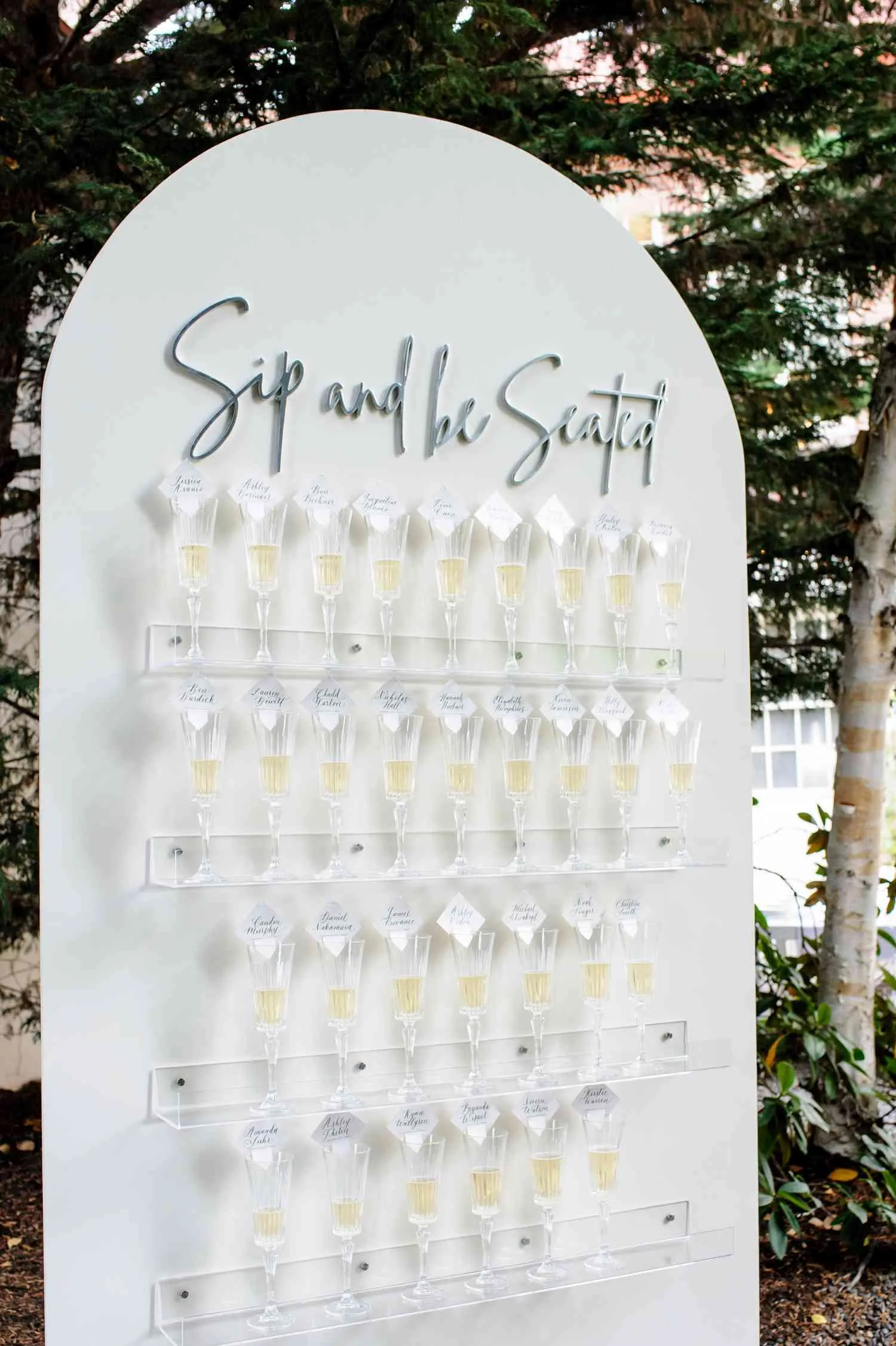 champagne wall