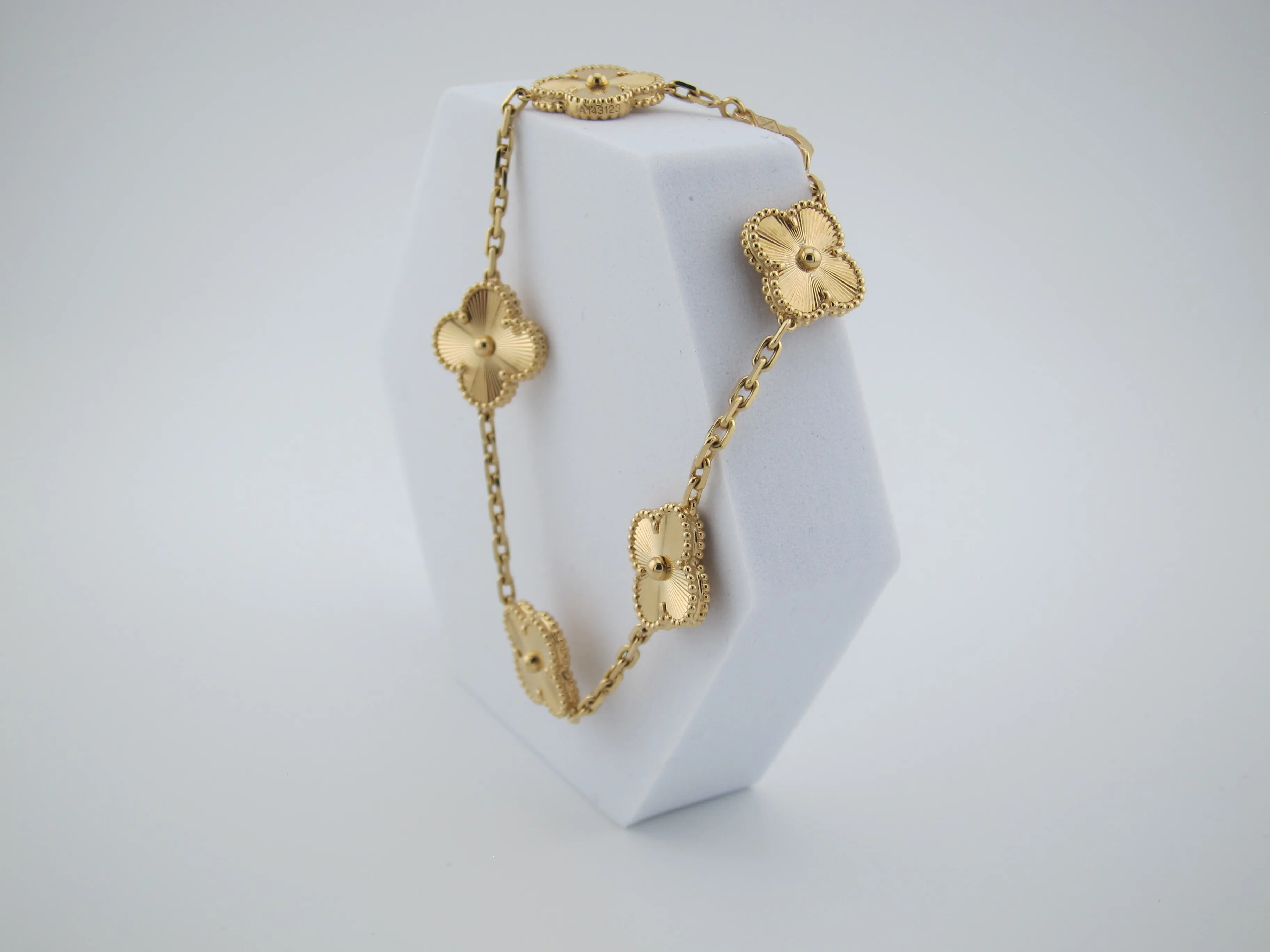 VINTAGE ALHAMBRA BRACELET 5 MOTIFS YELLOW GOLD