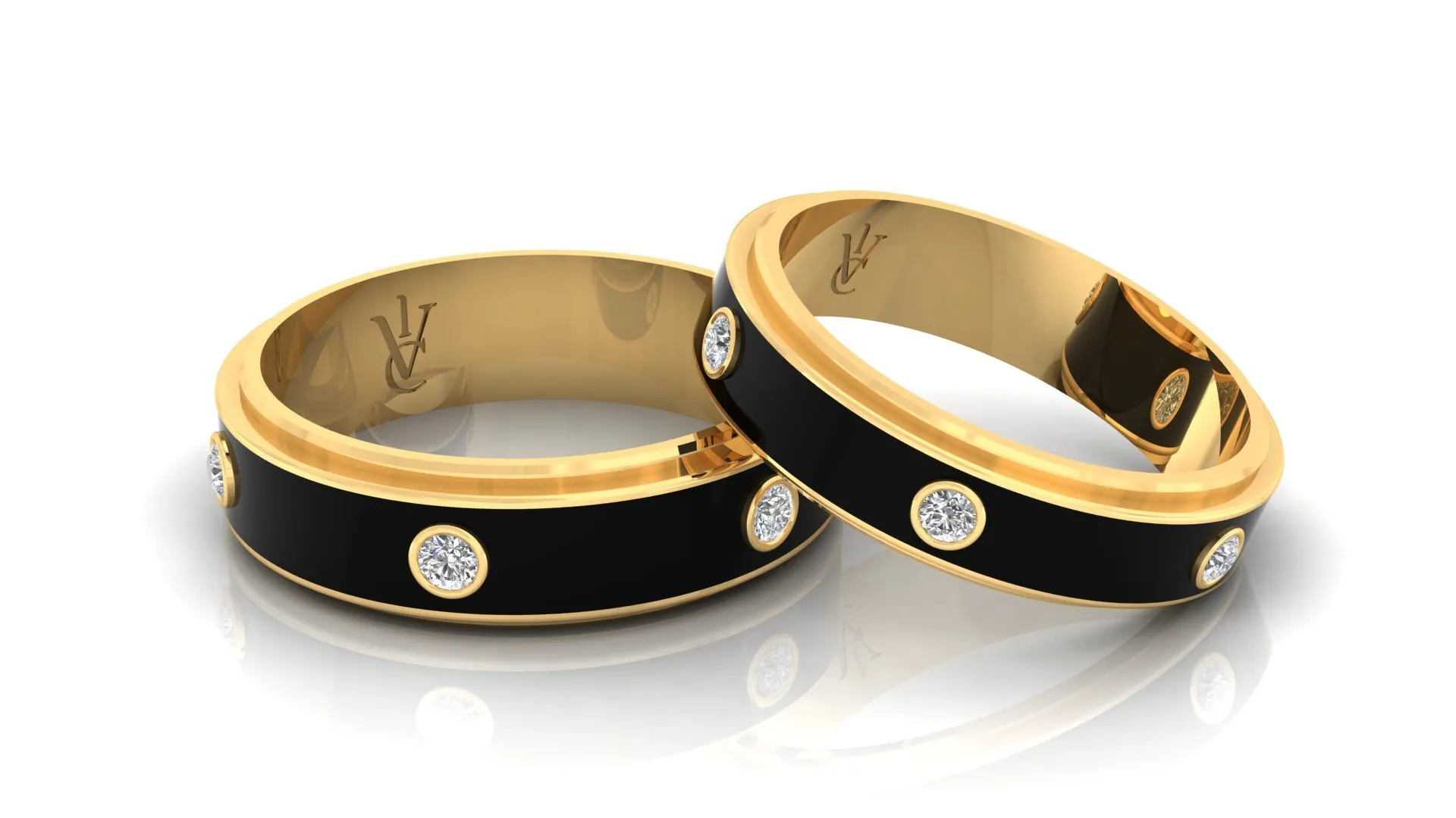 TWO TONE LOCK RING