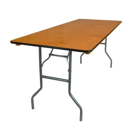 8ft  Rectangular Wood Table